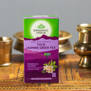 Organic India – Tulsi Jasmine Green Tea „Wonnoć i przyjemność” Tulsi (bazylia azjatycka)