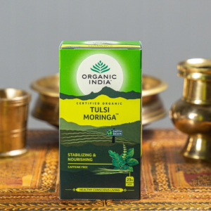 Organic India – Tulsi Moringa „Stabilizacja i odżywienie” Tulsi (bazylia azjatycka)