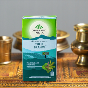Organic India – Tulsi Brahmi „Słodycz i ukojenie” Tulsi (bazylia azjatycka)