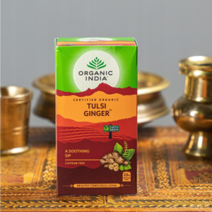 Organic India – Tulsi Ginger „Kojący łyk” Tulsi (bazylia azjatycka)